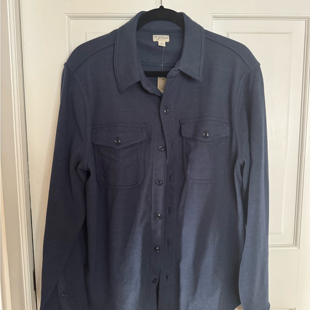 J. Crew Navy Field Shirt NWT Medium
